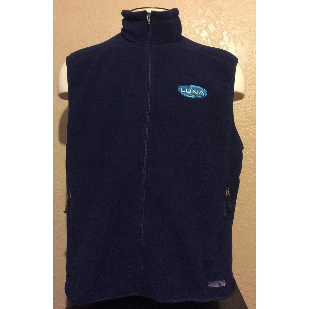 Patagonia Synchilla Men's Size XL Full Zip Blue Luna Outdoor Soft Fleece Vest